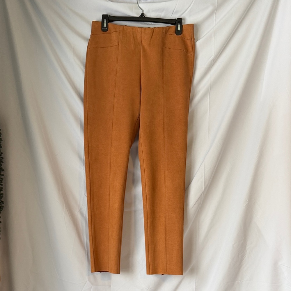 Shinestar Cropped Pants in Vibrant Orange
